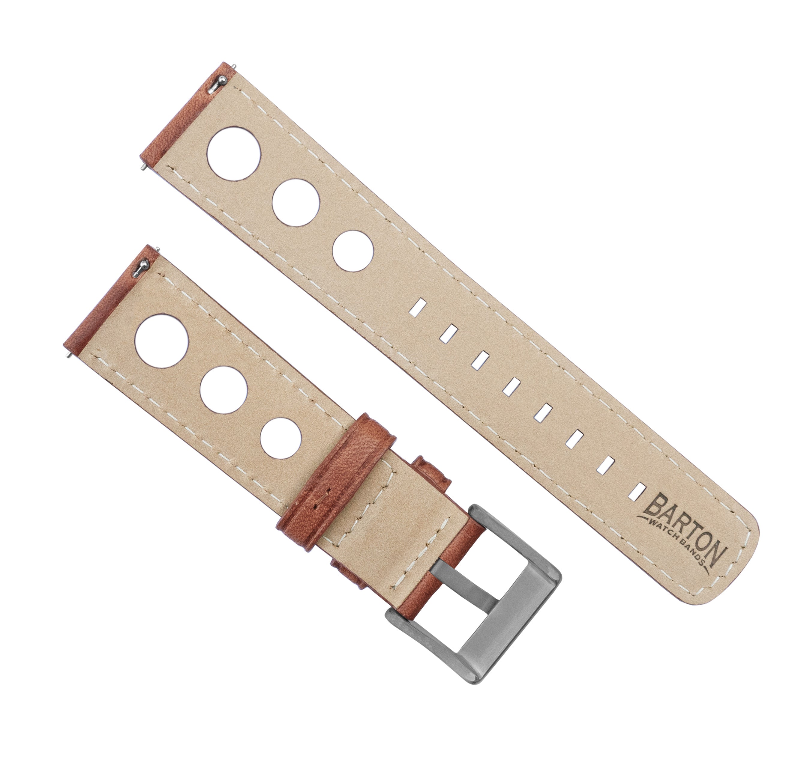Caramel Brown Rally Horween Leather Watch Band