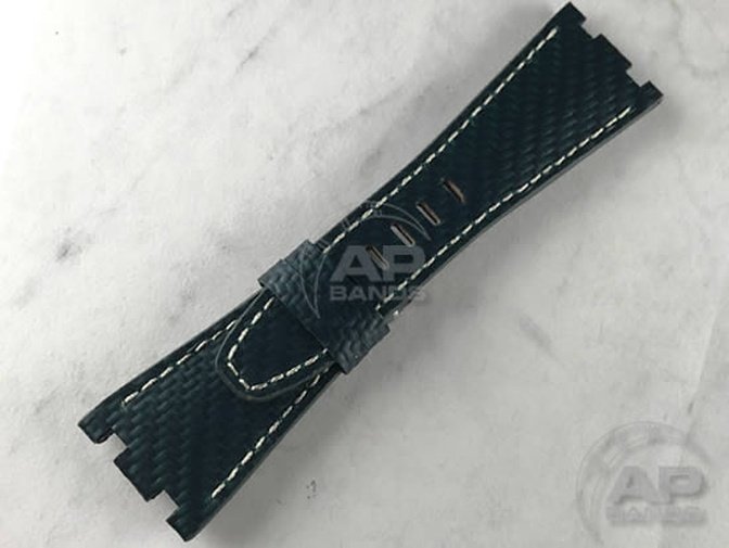 AP Bands 100% Genuine Green Carbon Fiber Strap For Audemars Piguet Royal Oak Offshore 42mm 26470