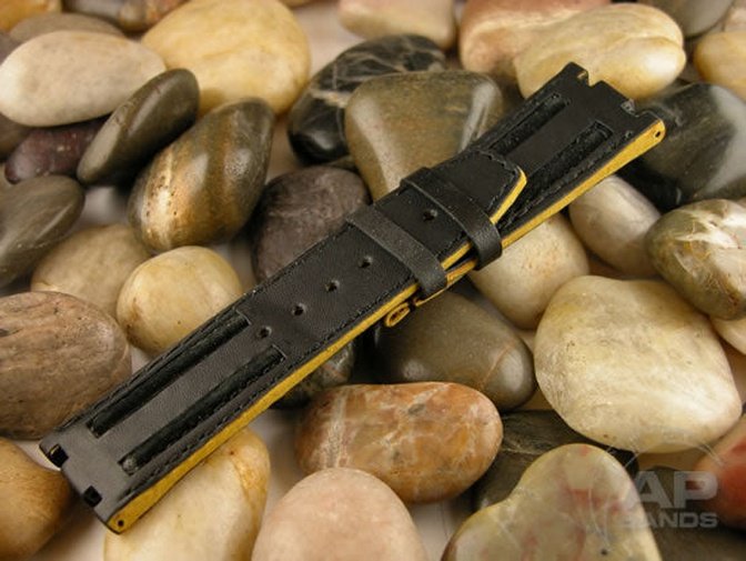 Wider 24mm Taper Prototipo Yellow Corsa For Audemars Piguet Royal Oak Offshore