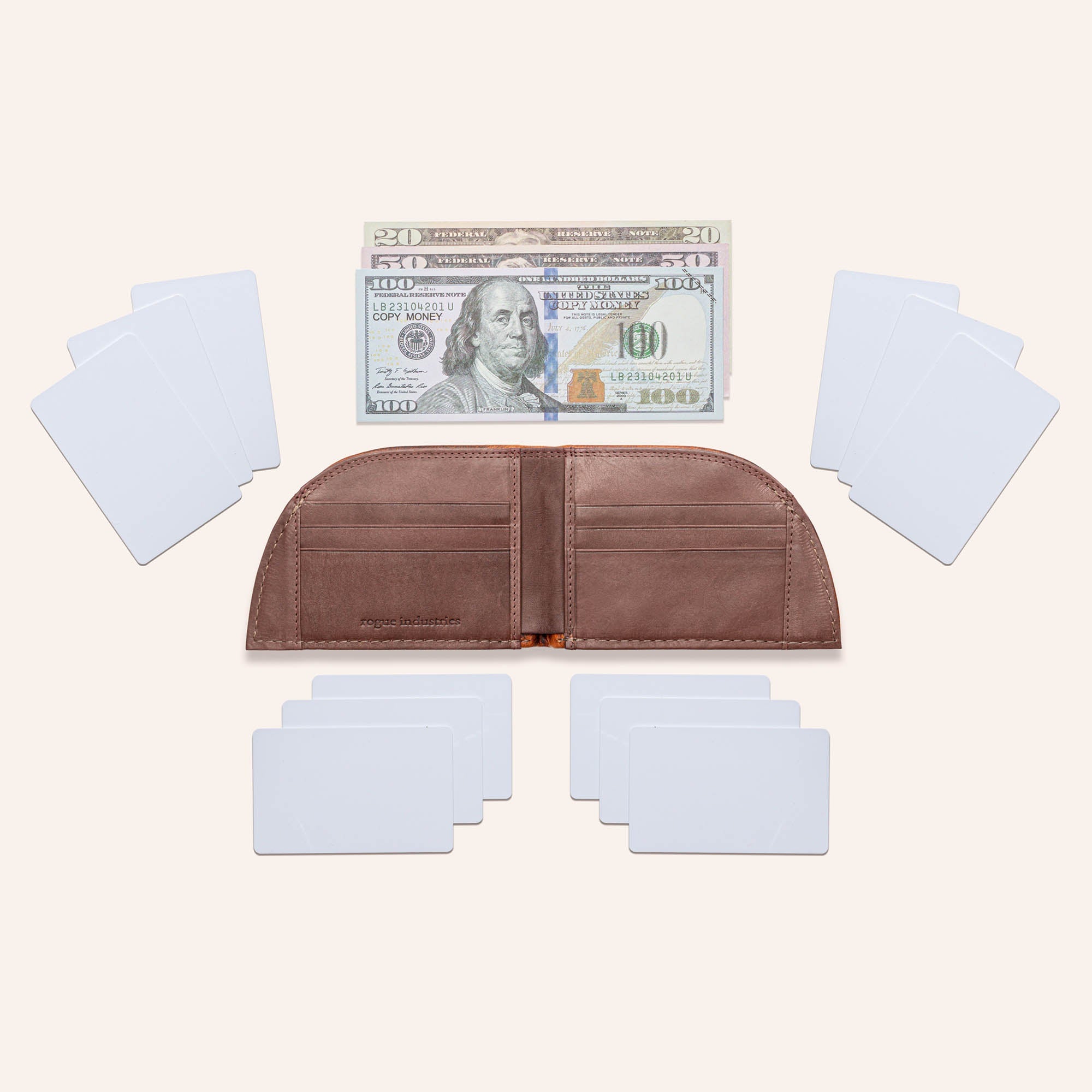 Front Pocket Wallet in Moose Leather