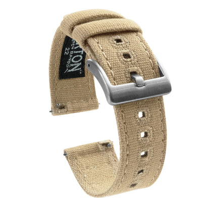 Khaki Crafted Canvas Watch Band