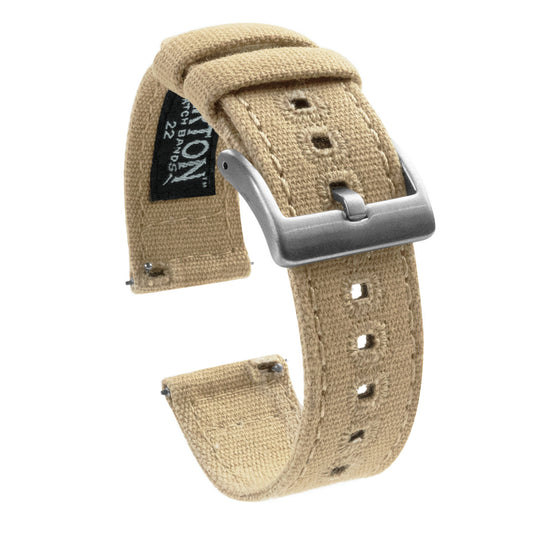 19MM Black Nylon Sport Watch Strap Velcro® Style