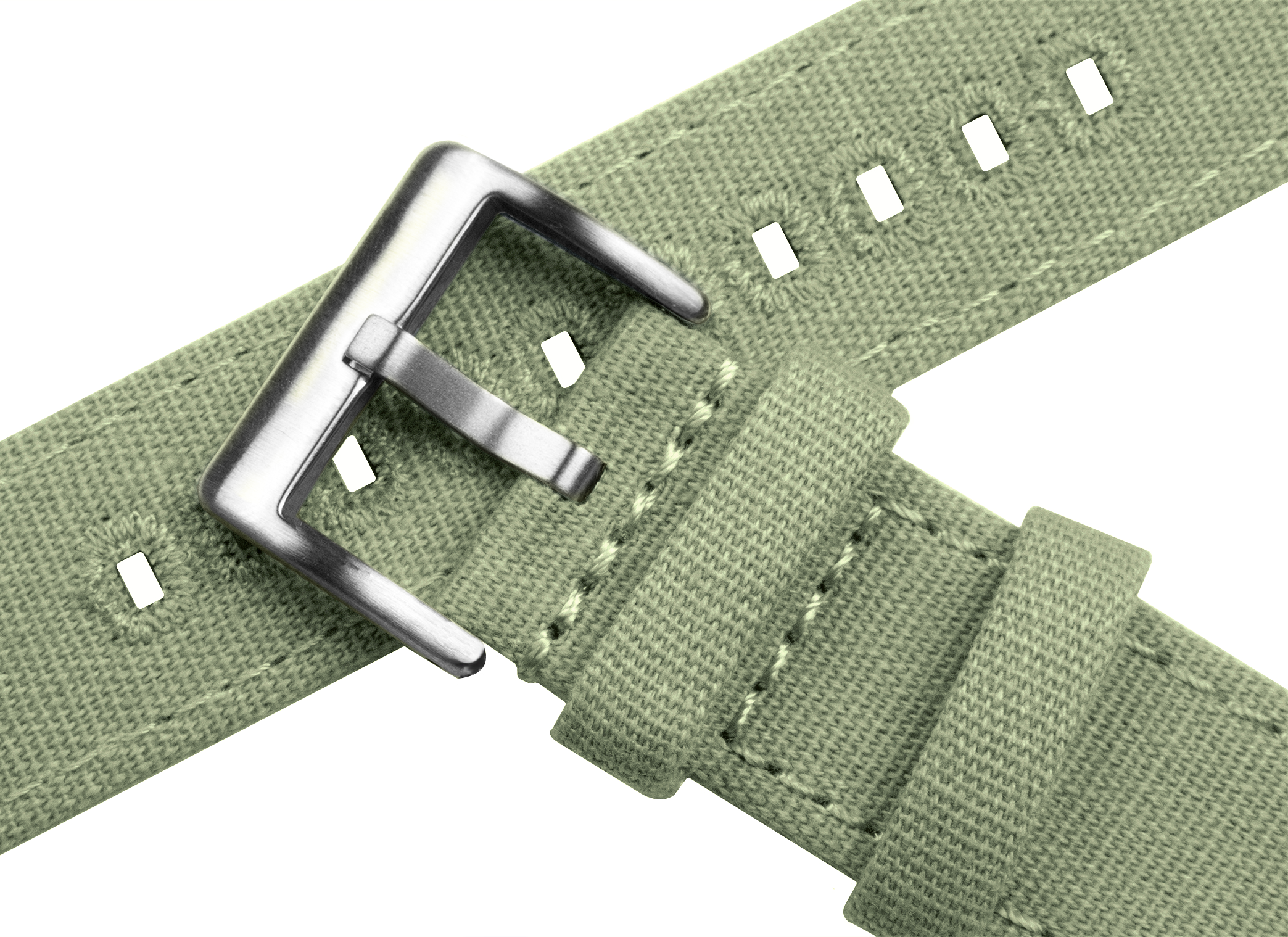 Sage Green Premium Canvas Watch Band