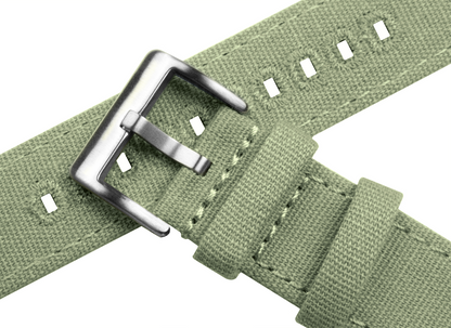 Sage Green Premium Canvas Watch Band