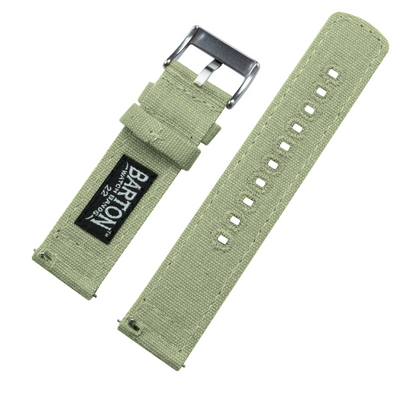 Sage Green Premium Canvas Watch Band