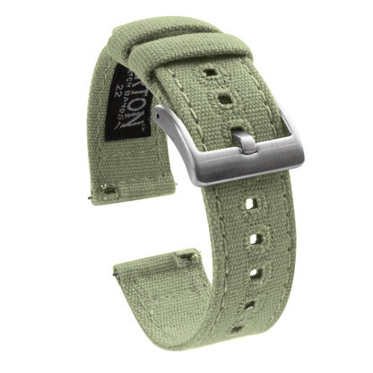 Sage Green Premium Canvas Watch Band