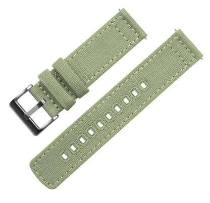 Sage Green Premium Canvas Watch Band