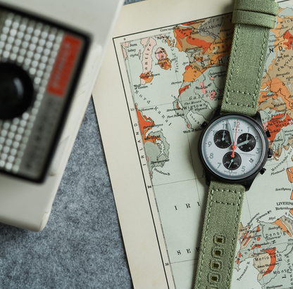 Sage Green Premium Canvas Watch Band