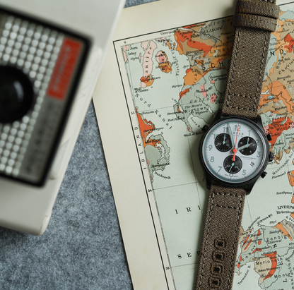 Taupe Premium Canvas Watch Band