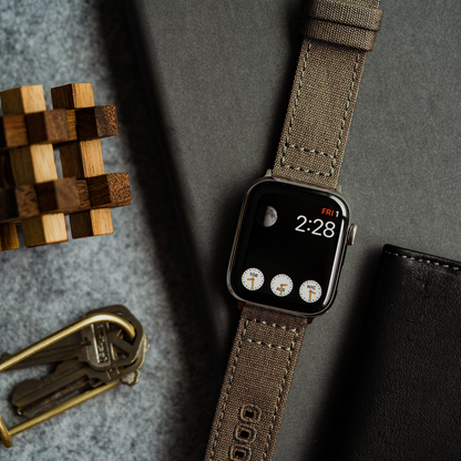 Apple Watch Canvas Taupe Watch Band