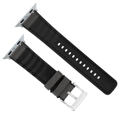 Ultra & Ultra 2 Smoke Grey Cordura Fabric And Silicone Hybrid Watch Band