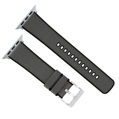 Ultra & Ultra 2 Smoke Grey Cordura Fabric And Silicone Hybrid Watch Band