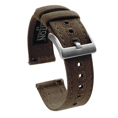 Taupe Premium Canvas Watch Band