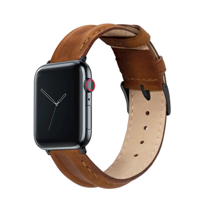 Maverick Apple Watch Brown Leather Strap Bundle | 3 Watch Bands