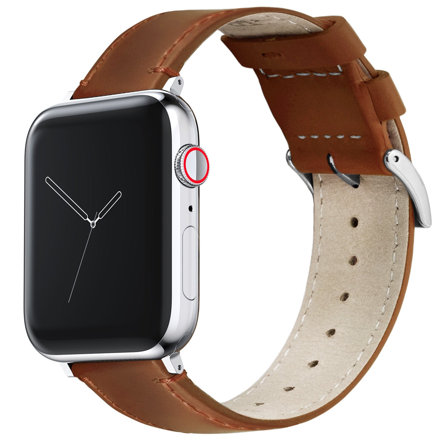 Apple Watch Weathered Brown Leather Watch Band