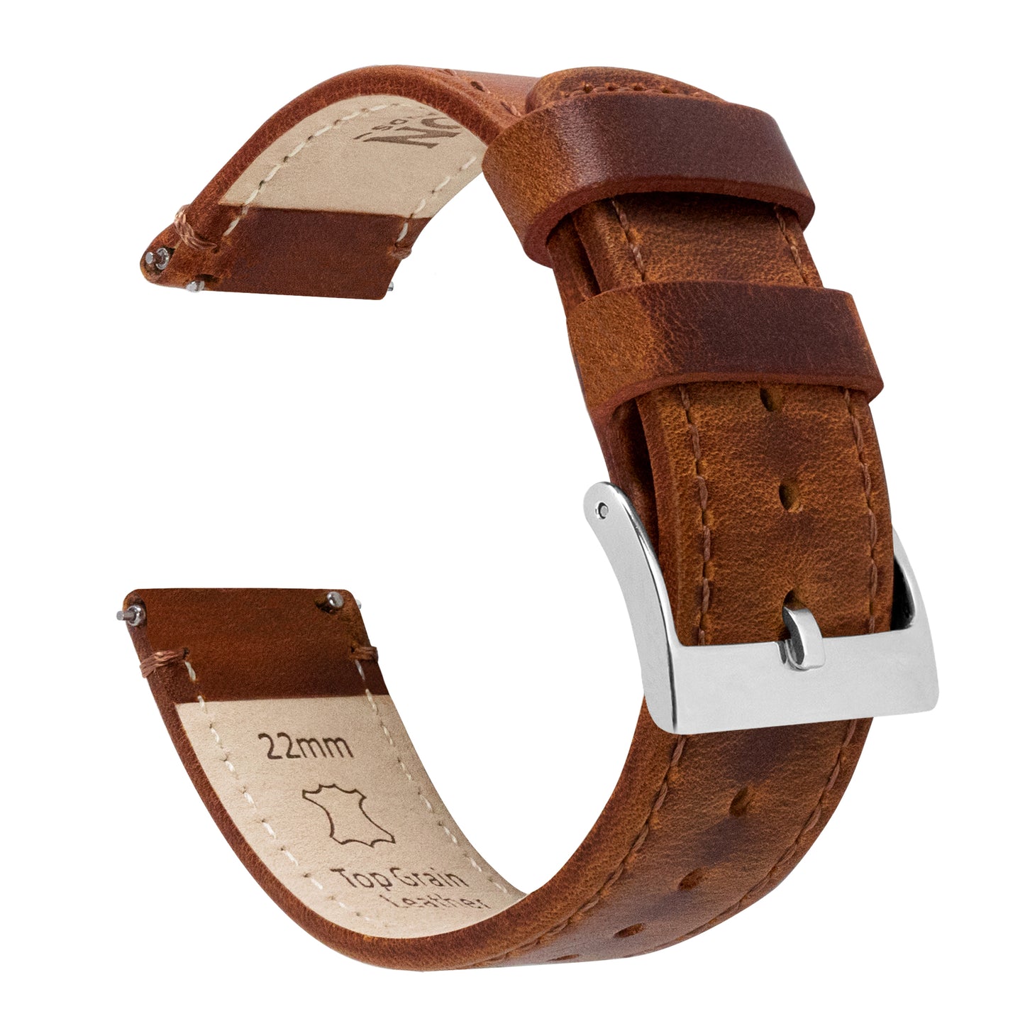 Mobvoi Ticwatch Weathered Brown Leather Watch Band