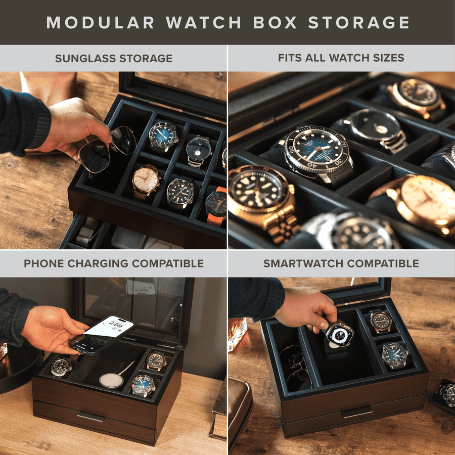 Top-Quality Watch Boxes - Keep Your Watches Safe and Organized – Barton ...