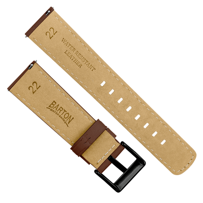 Samsung Galaxy watch7 Light Brown Pittards Performance Leather Brown Stitching Watch Band