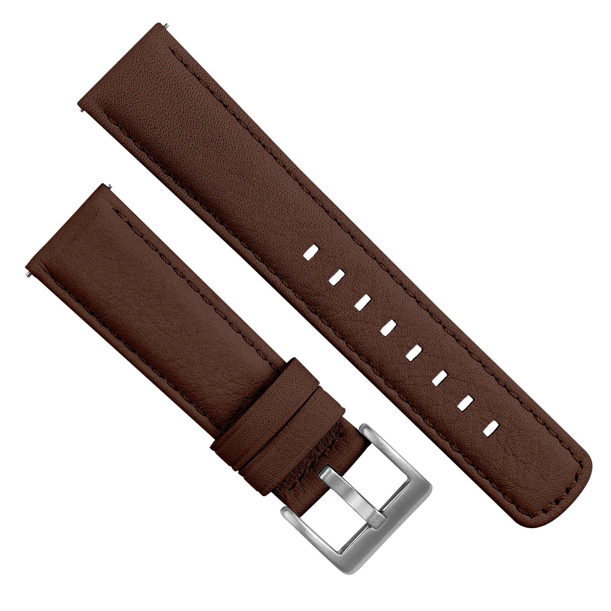 Samsung Galaxy watch7 Light Brown Pittards Performance Leather Brown Stitching Watch Band