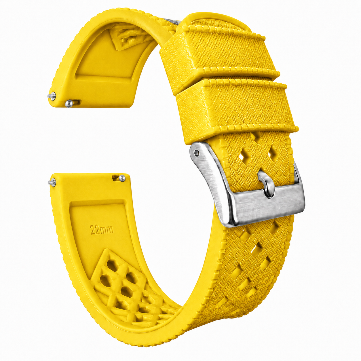 Yellow Tropical Style Watch Band
