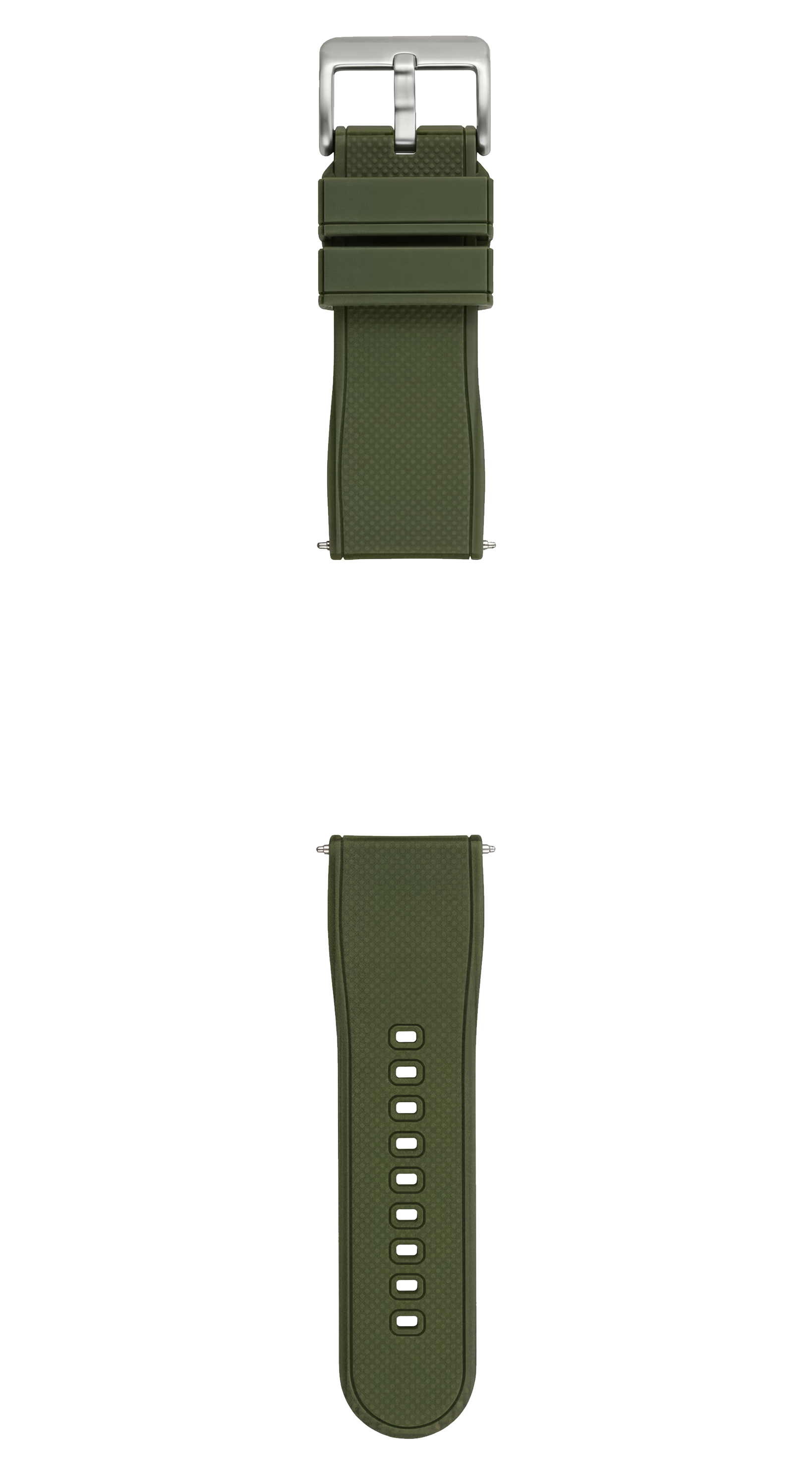 Army Green Top Black Bottom Elite Silicone Watch Band