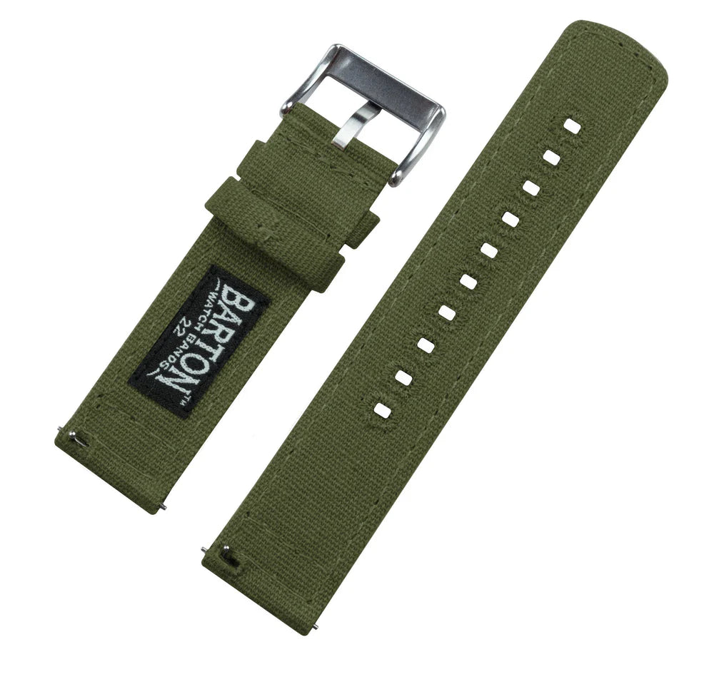 Garmin MARQ® & MARQ® (Gen 2) - Canvas Army Green Watch Band