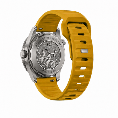 Mustard Yellow Active FKM Rubber Watch Band
