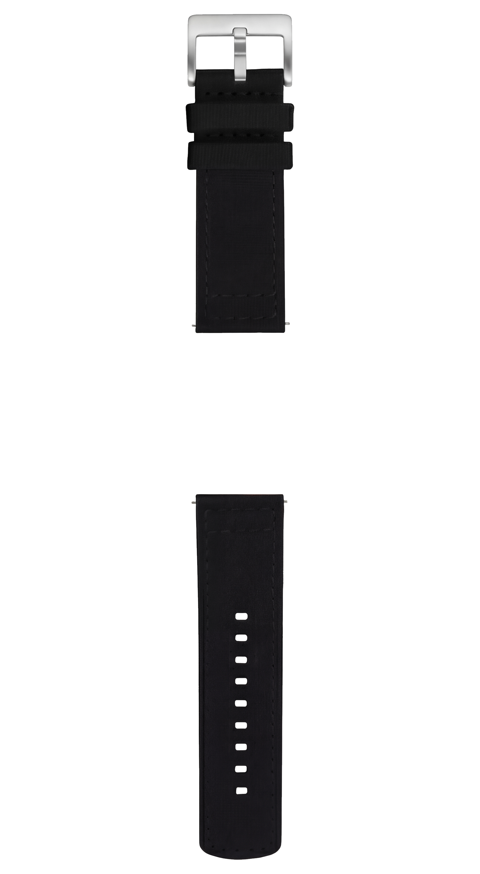 Black Sailcloth Quick Release Watch Band