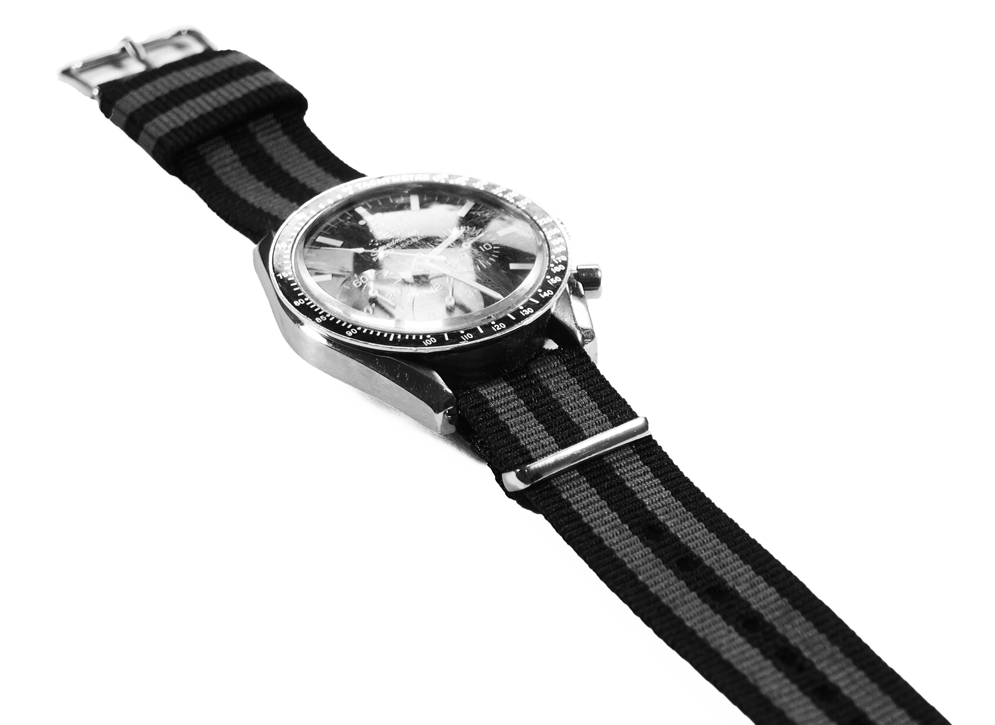 Black Smoke James Bond Nylon NATO® style Watch Band