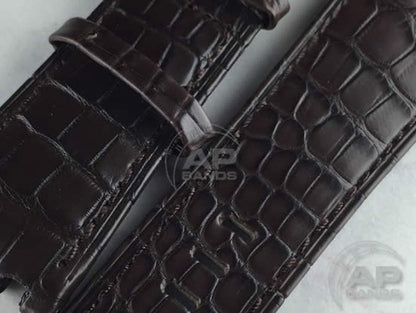 Capolavoro Brown Alligator Leather Strap For Audemars Piguet Royal Oak Offshore 44mm Chronograph 26400
