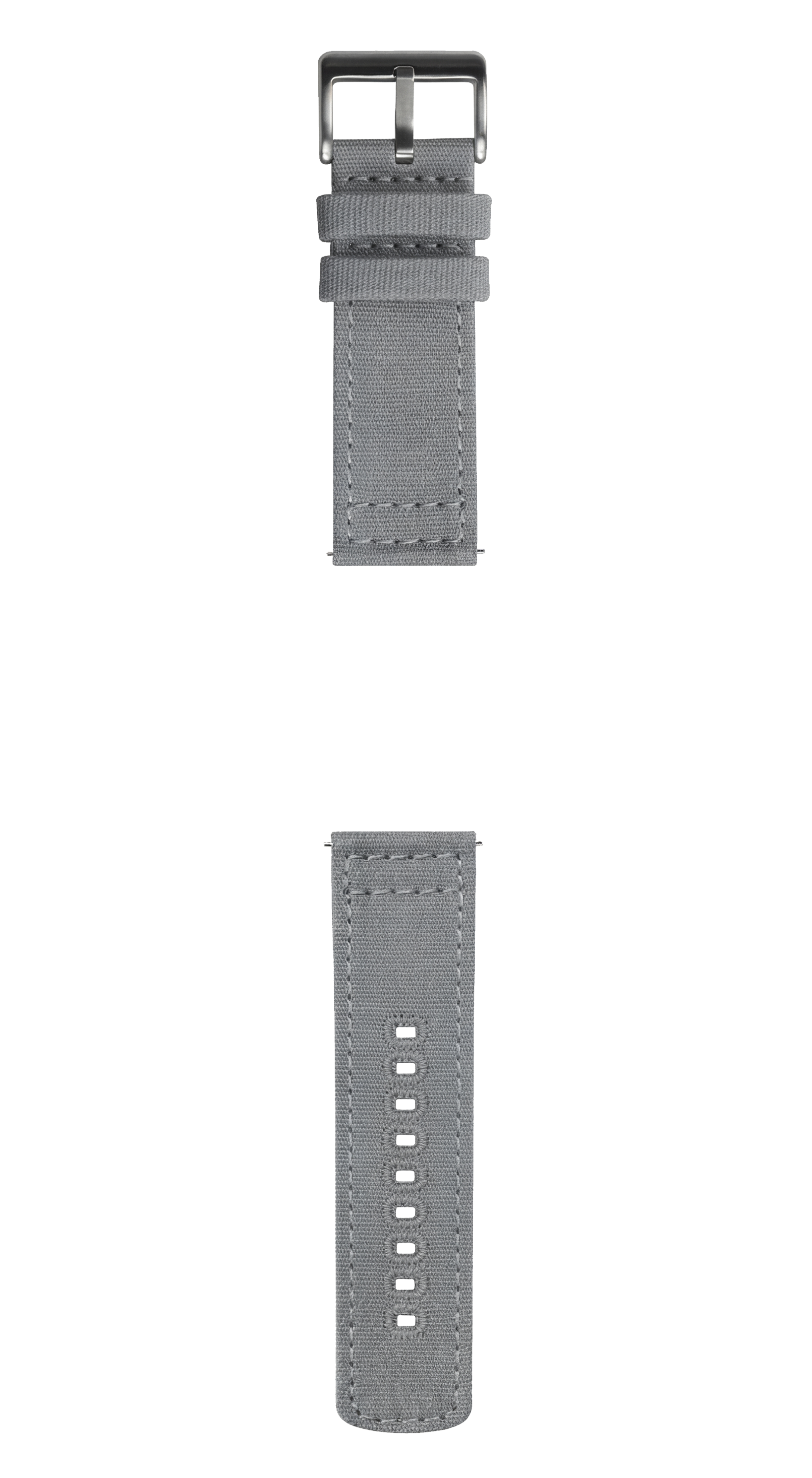 Cool Grey Premium Canvas Watch Band