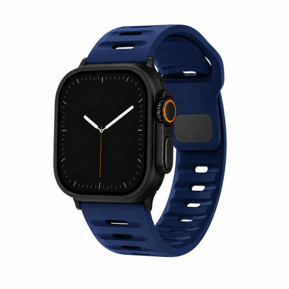 Apple Watch Active FKM Rubber Navy Blue Watch Band