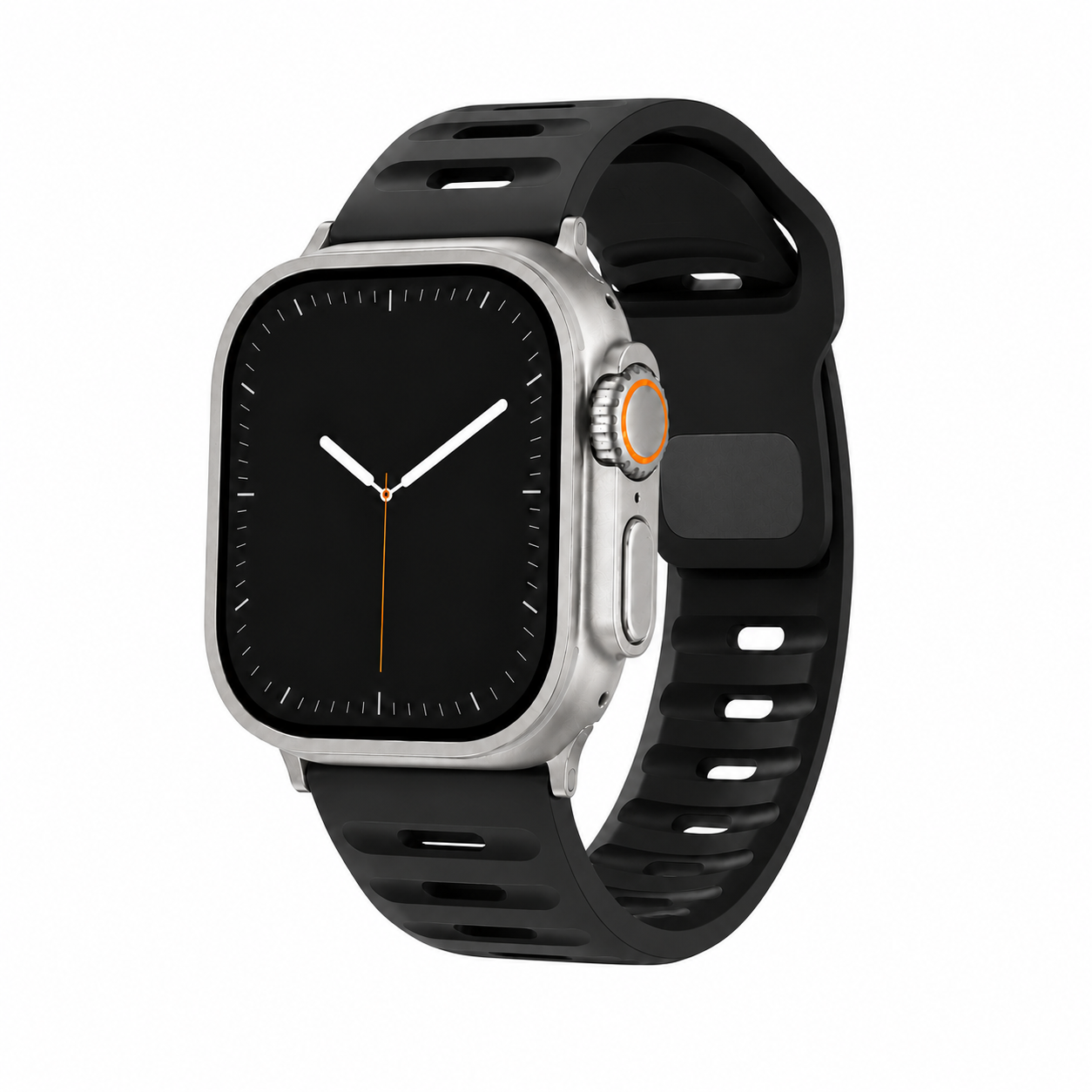 Apple Watch Active FKM Rubber Black Watch Band