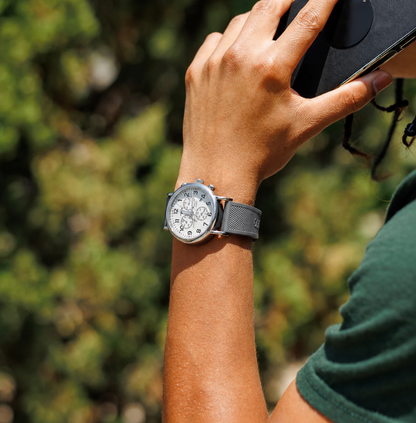 Smoke Grey Elite FKM Rubber Watch Band