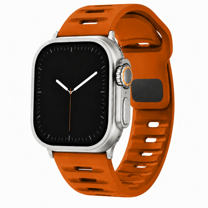 Apple Watch Active FKM Rubber Burnt Orange Watch Band