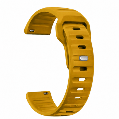 Mustard Yellow Active FKM Rubber Watch Band