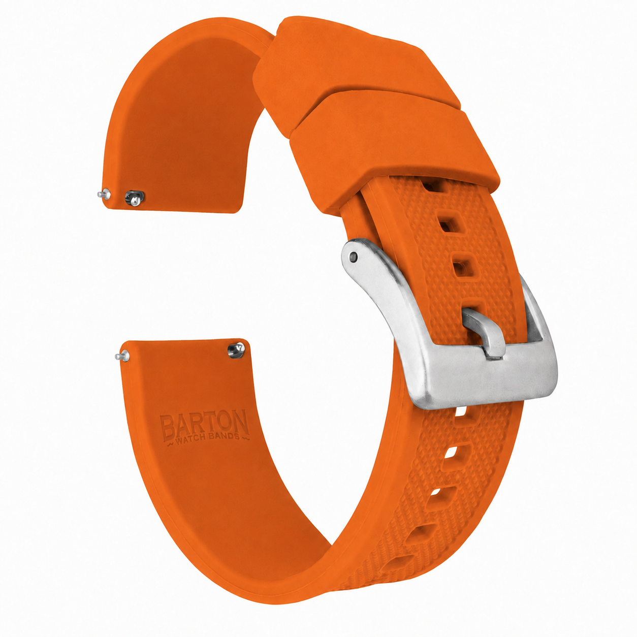 Pumpkin Orange Elite FKM Rubber Watch Band