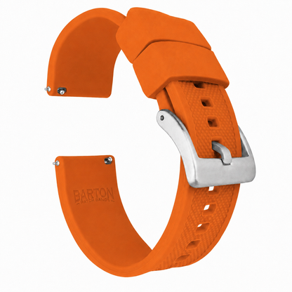 Pumpkin Orange Elite FKM Rubber Watch Band