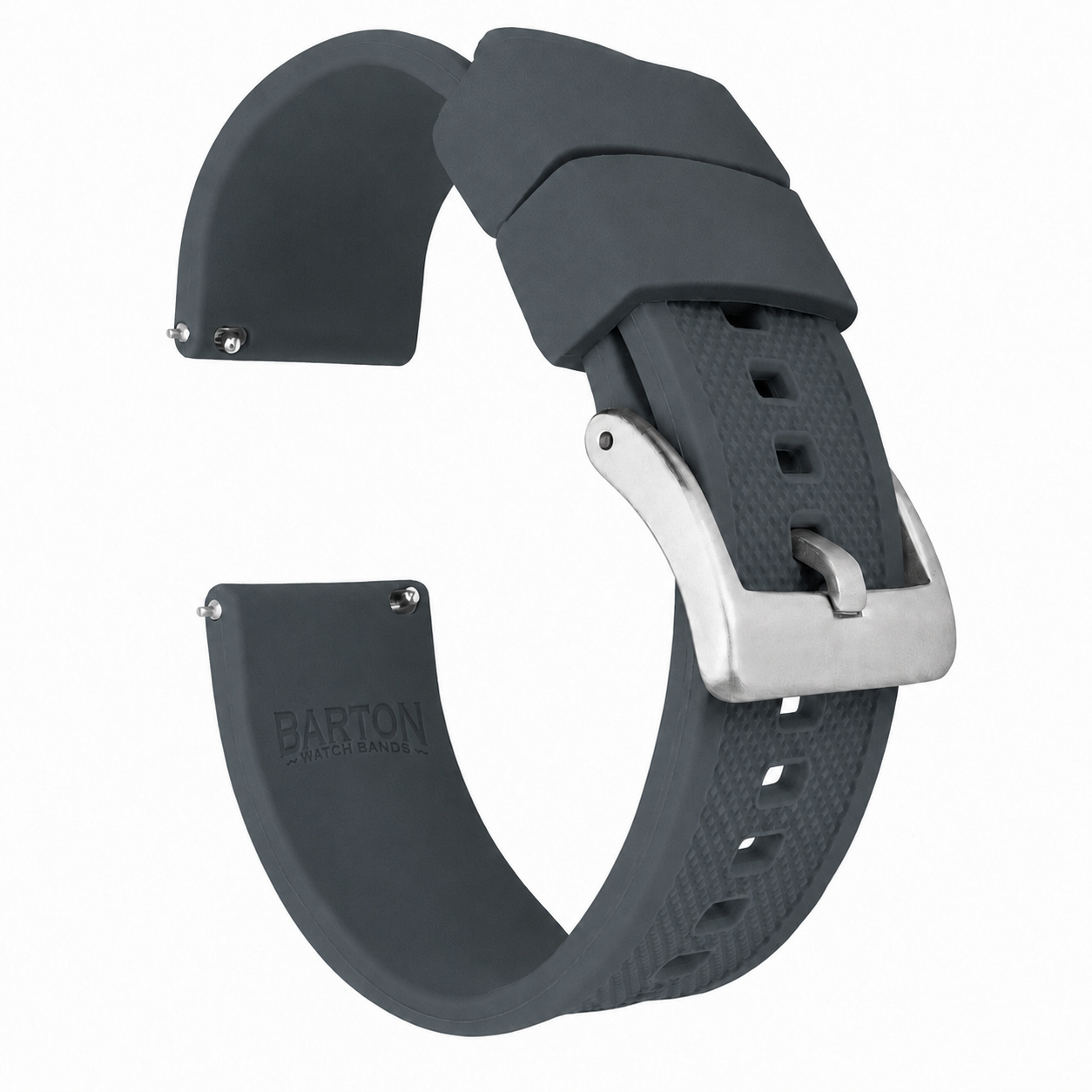 Smoke Grey Elite FKM Rubber Watch Band