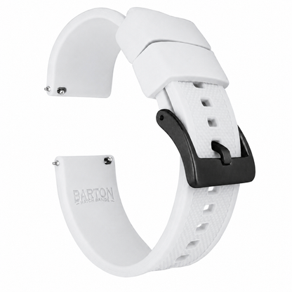White Elite FKM Rubber Watch Band