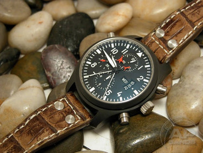 Prototipo Capolavoro Vintage Alligator Leather Limited Edition Strap For IWC Big Pilot, Stowa, Debaufre,LACO
