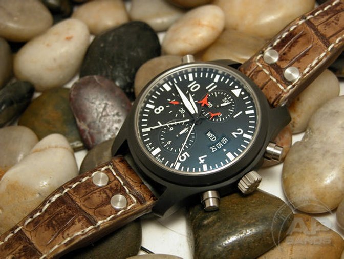 Prototipo Capolavoro Vintage Alligator Leather Limited Edition Strap For IWC Big Pilot, Stowa, Debaufre,LACO