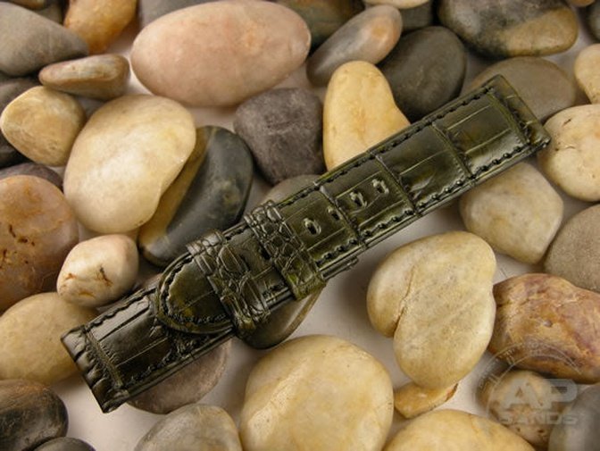 Prototipo Capolavoro Vintage Military Green Alligator Leather For Panerai Watches