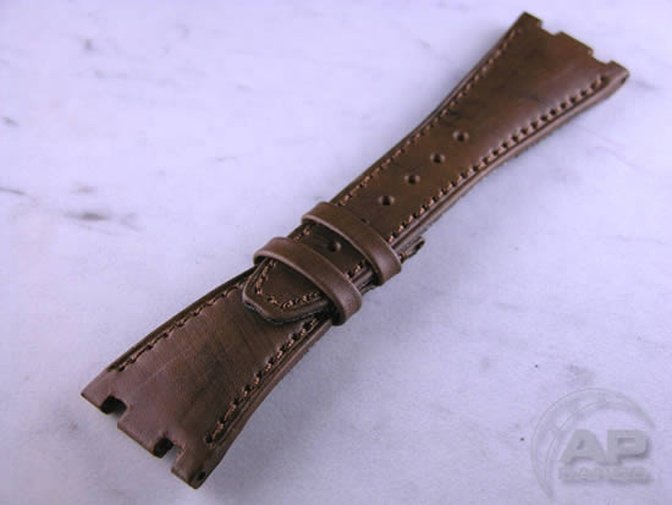 Decantare Mocha Vintage Grain Calf Strap For Audemars Piguet Royal Oak Offshore