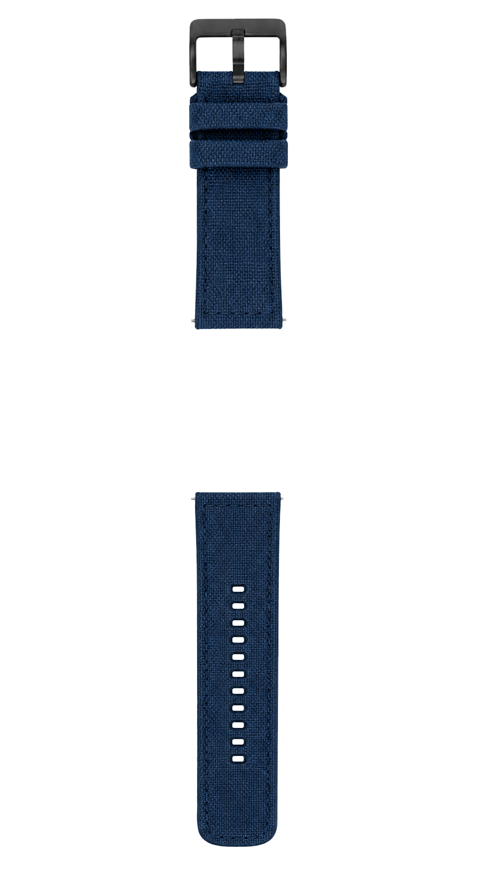 Navy Blue Sailcloth Quick Release Watch Band