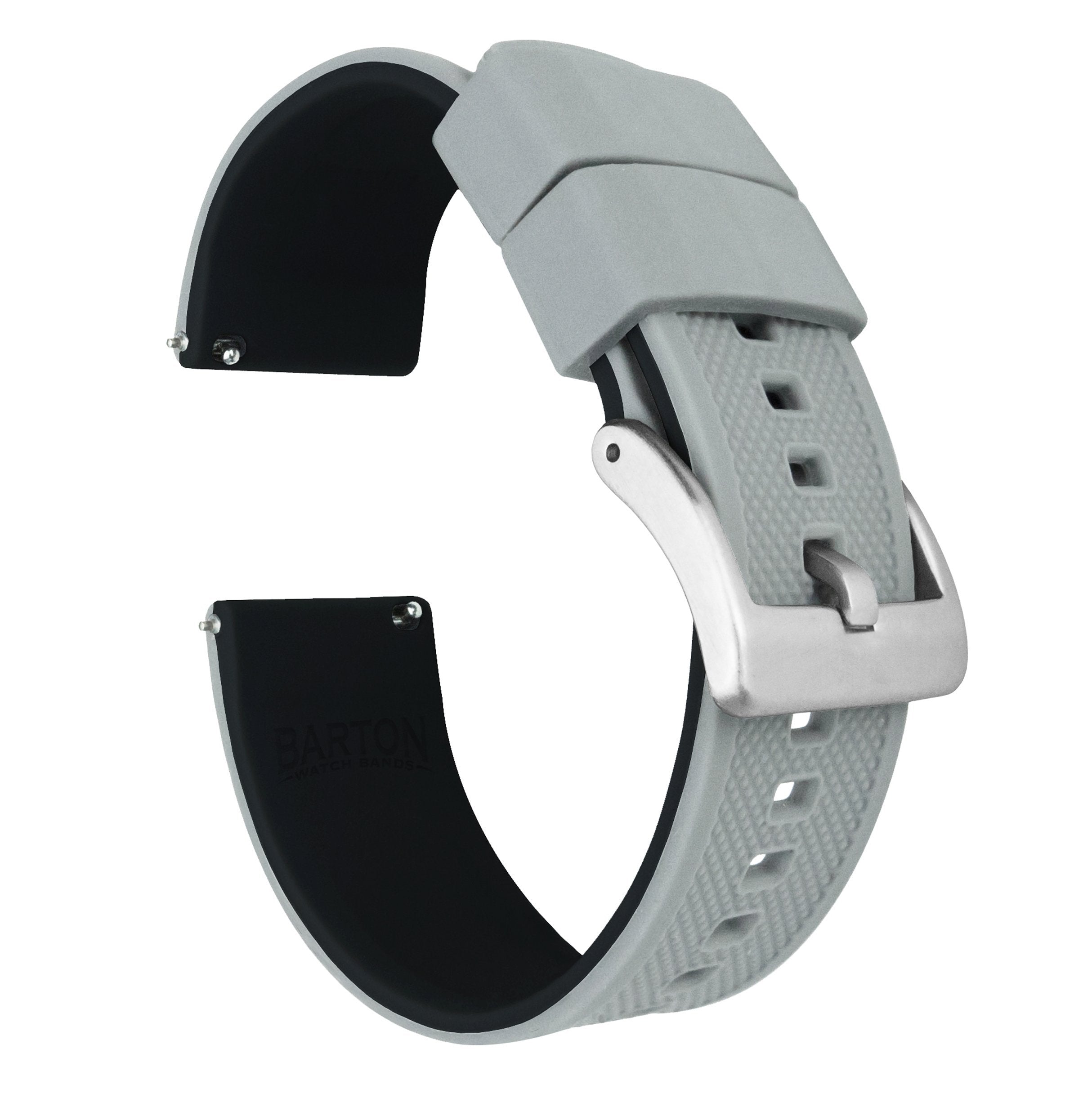 Suunto Vertical & Race | Elite Silicone | Cool Grey Top / Black Bottom - Barton Watch Bands
