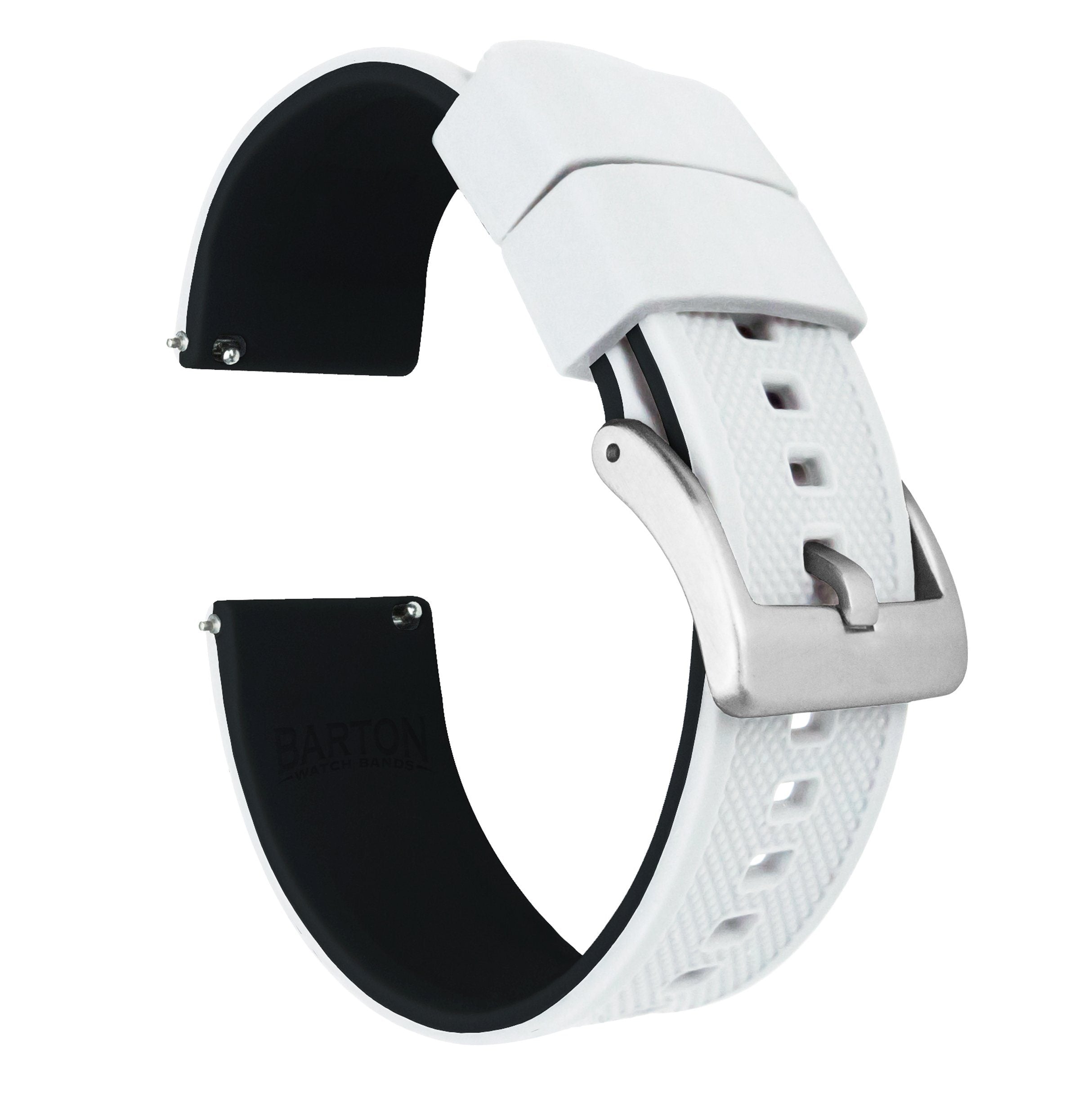 Suunto Vertical & Race | Elite Silicone | White Top / Black Bottom - Barton Watch Bands