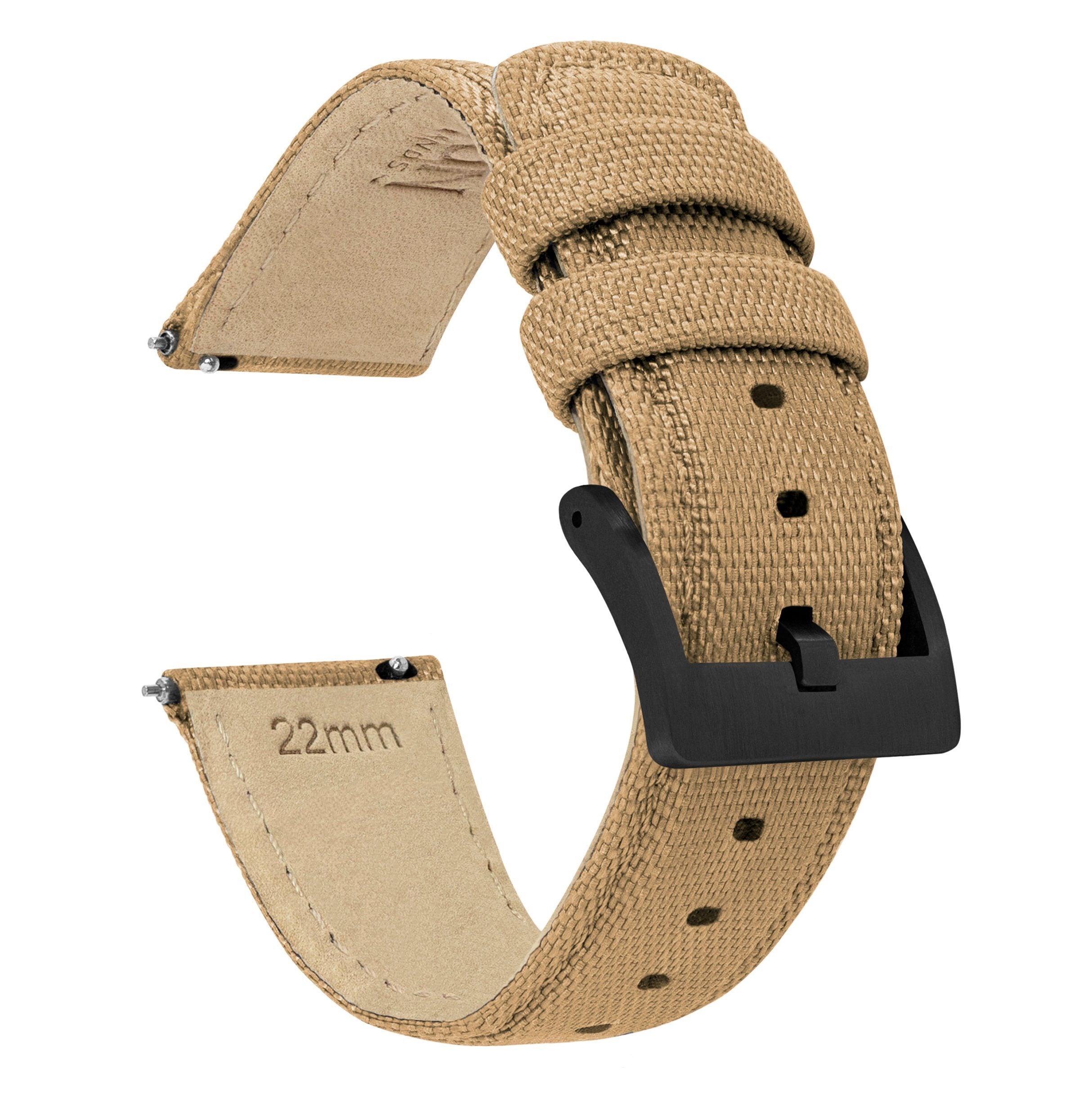 Suunto Vertical & Race | Sailcloth Quick Release | Khaki Tan - Barton Watch Bands