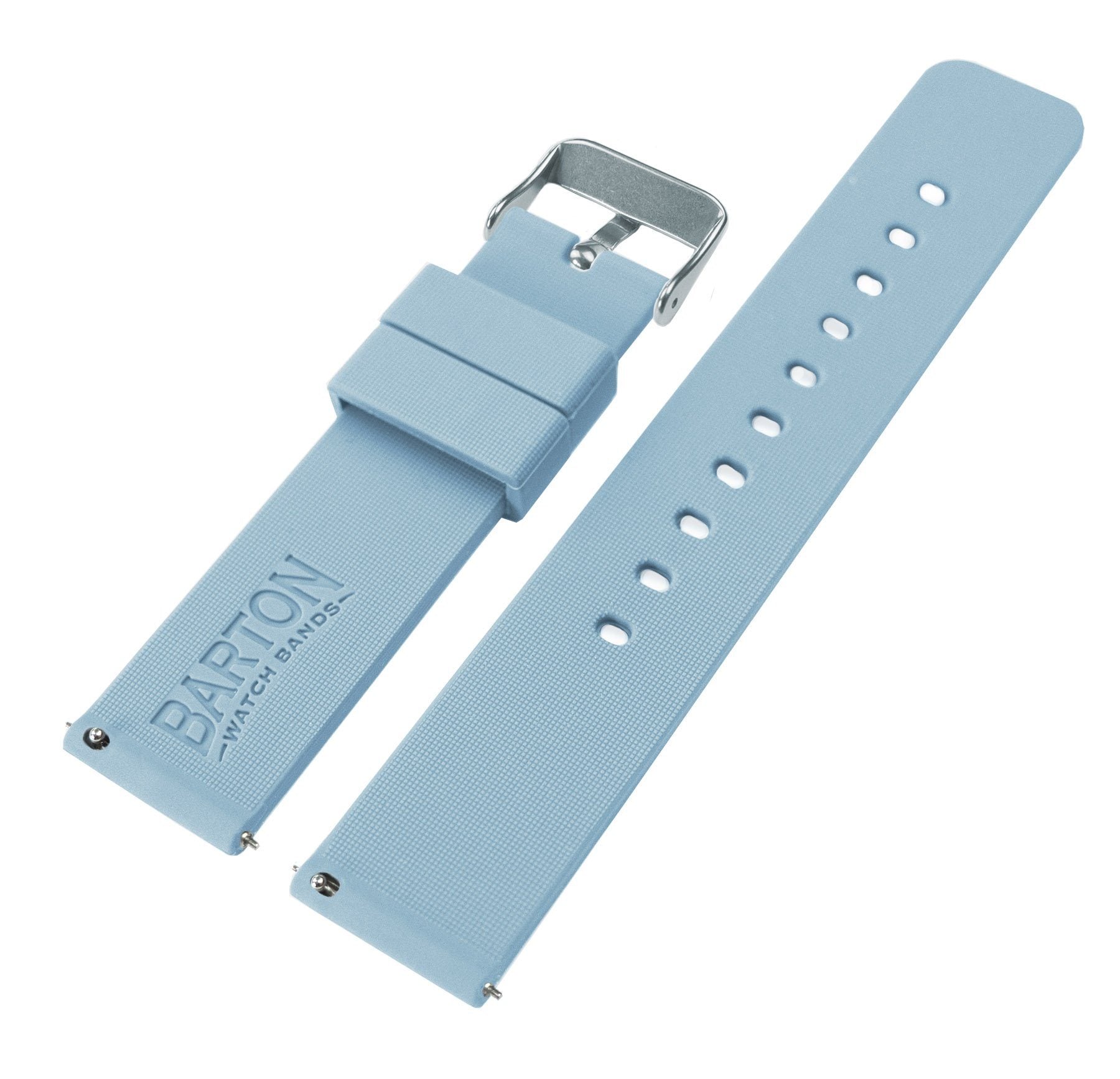 Samsung Galaxy Watch Active 2  | Silicone | Soft Blue - Barton Watch Bands