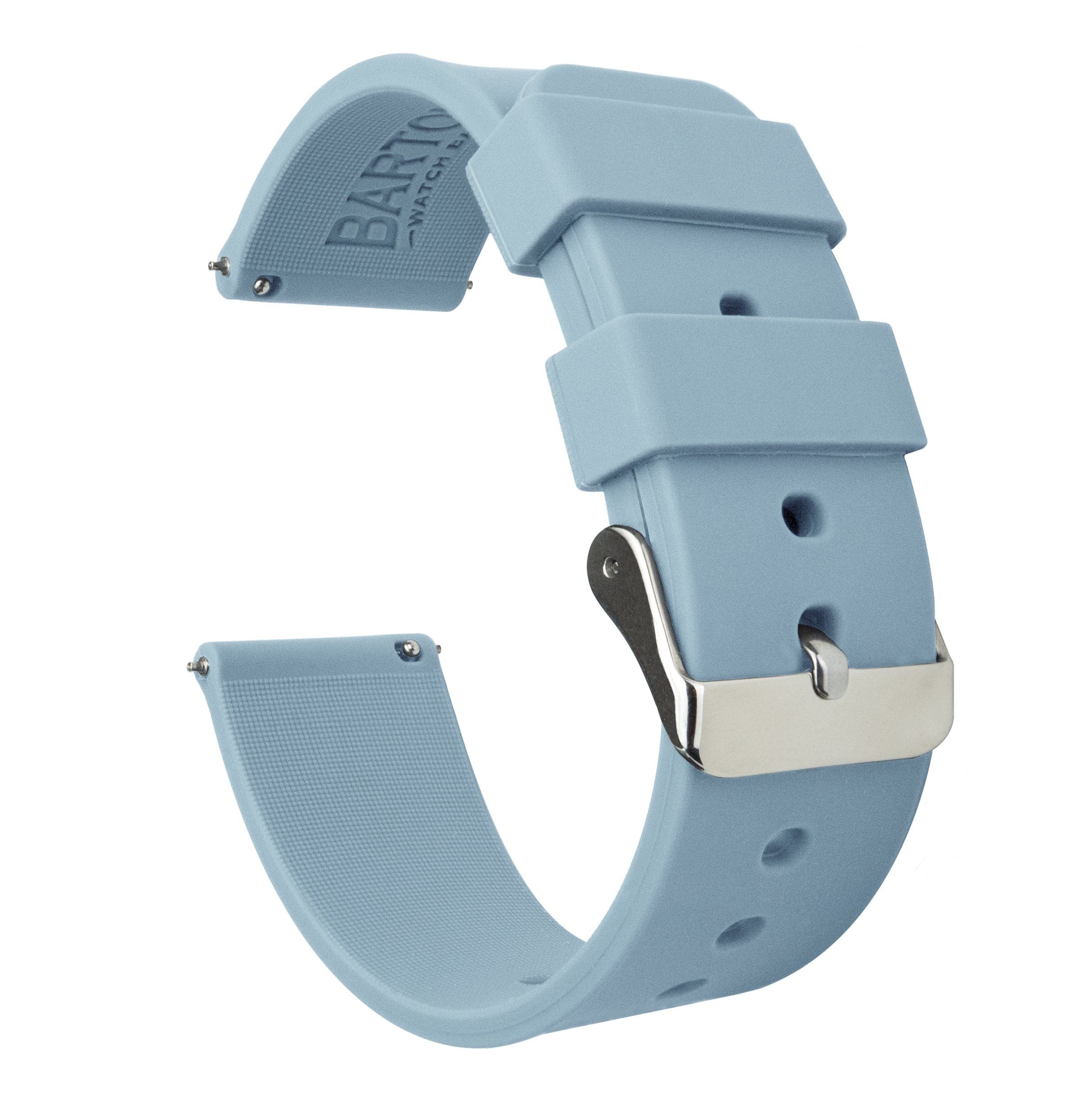 Samsung Galaxy Watch Active 2  | Silicone | Soft Blue - Barton Watch Bands